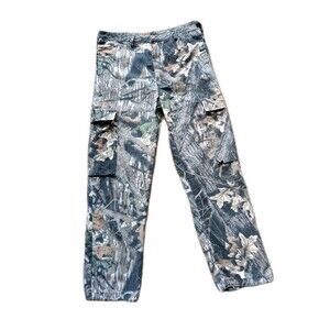 Army Navy Cargo Camo Pants Men's 36x32 Adjustable Waist Front Pockets